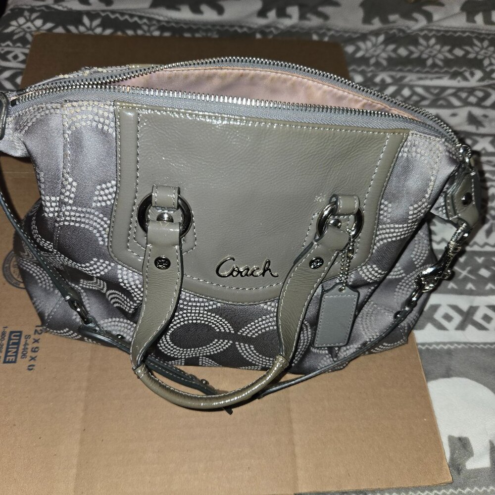 Gray Coach Purse